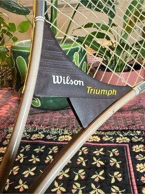 Wilson Triumph TENNIS RACQUET Aluminum 4 5/8 Vintage Retro Collectible